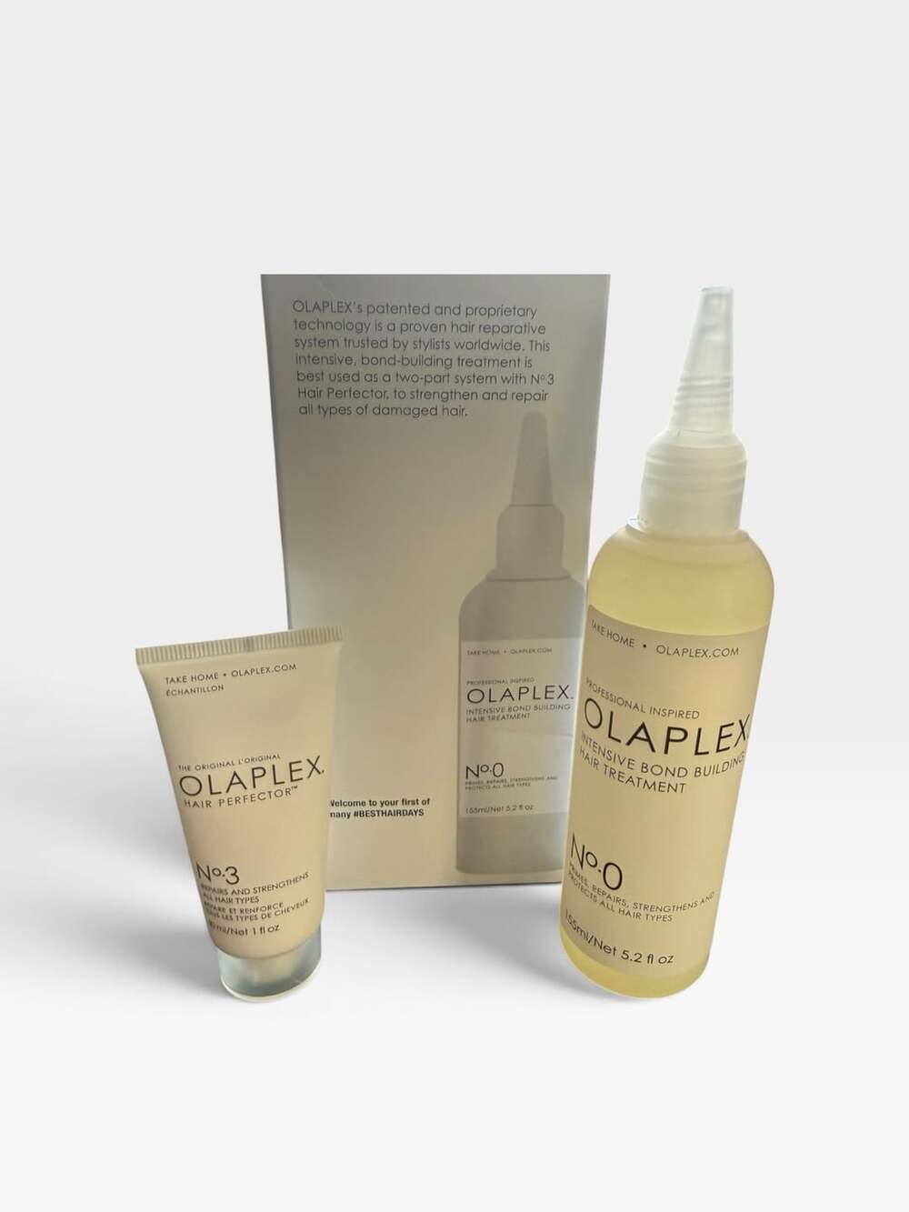 Olaplex No.0 Intensive Bond Building Hair Treatment and No.3 Hair Perfector Set